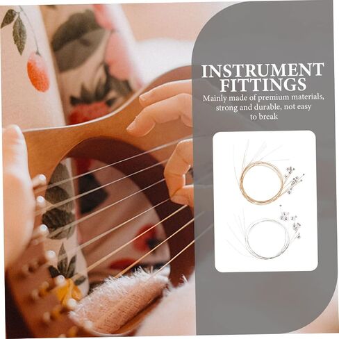 16pcs Lyre Strings Set Replacement for Lap Harp Autoharp Steel Strings Kit for Music Lyre Instrument in Saudi Arabia