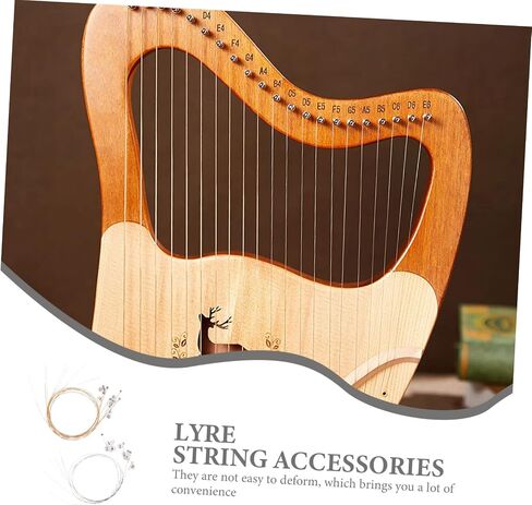 16pcs Lyre Strings Set Replacement for Lap Harp Autoharp Steel Strings Kit for Music Lyre Instrument in Saudi Arabia