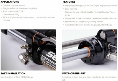 Teleflex HC5345 FRONT MOUNT OUTBOARD CYLINDER in Saudi Arabia