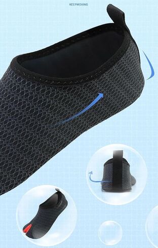 Barefoot Aqua Socks Quick-Dry Water Shoes Fishing Swim Shoes Clip-On Split-Toe in Saudi Arabia