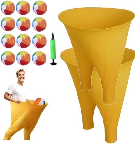 مجموعات ألعاب Granny Pants Yard (قطعتان)، ألعاب Granny Pants في الهواء الطلق للبالغين والعائلة، ألعاب يوم الحفلات مع 12 كرة نطاطة، المزيد من الكرات للشاطئ في الفناء الخلفي in Saudi Arabia
