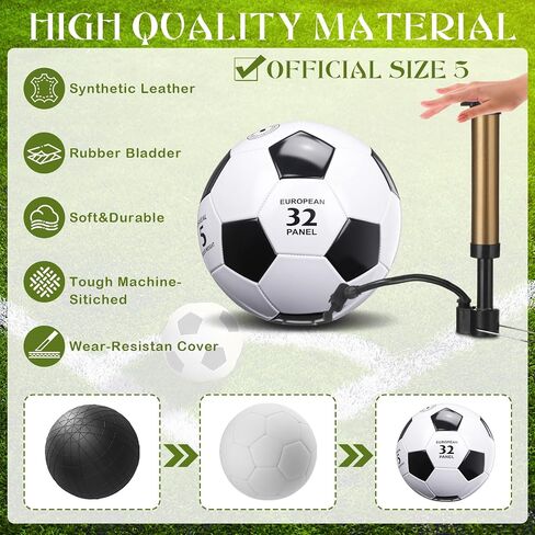Soulchen 36 Pack Operation Christmas Item Bulk Include 12 Set Deflated Size 5 Soccer Balls with Pumps 12 Set Mini Fishing Kits 12 Drawstring Backpack for Christian Charity Donation Gifts in Saudi Arabia
