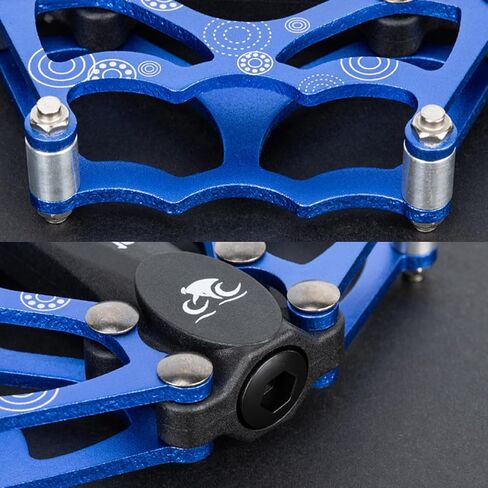 ‌Ultralight CNC Bike Pedals - Sealed Bearings Mountain/BMX/Road Pedals with Non-Slip Surface & 9/16" Chrome-Molybdenum Steel Spindle for MTB/Gravel/Cyclocross Bikes in Saudi Arabia