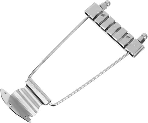 Professional Silver Tailpiece for String Guitar Upgrade Your Instrument String Spacing Essential Replacement for Bass and Archtop Guitars in Saudi Arabia