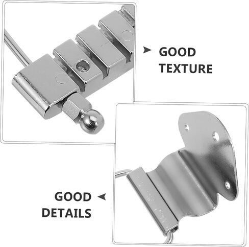 Professional Silver Tailpiece for String Guitar Upgrade Your Instrument String Spacing Essential Replacement for Bass and Archtop Guitars in Saudi Arabia