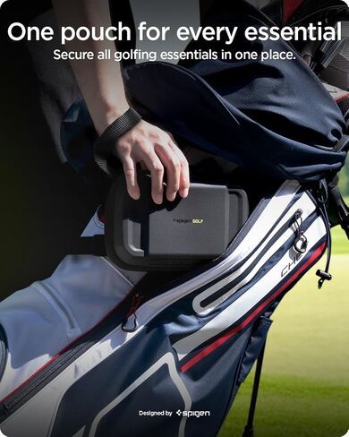 Spigen Golf Essentials Organizer Pouch - Golf Accessories/Valuables Holder and Case Fits Balls, Tees, Markers, Gloves in Saudi Arabia