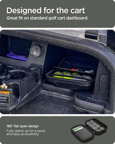 Spigen Golf Essentials Organizer Pouch - Golf Accessories/Valuables Holder and Case Fits Balls, Tees, Markers, Gloves in Saudi Arabia