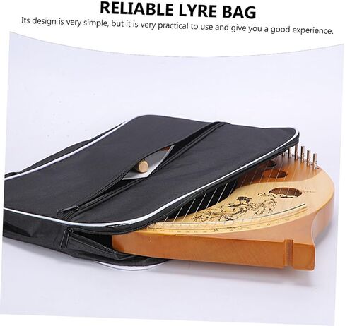 Kisangel 2pcs Lyre Bag Compact Handheld Storage Pouch for Easy Travel and Performance Polyester Material Strap Suitable for Note Lyres Lightweight and Portable Design in Saudi Arabia