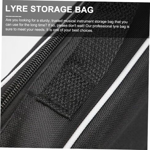 Kisangel 2pcs Lyre Bag Compact Handheld Storage Pouch for Easy Travel and Performance Polyester Material Strap Suitable for Note Lyres Lightweight and Portable Design in Saudi Arabia