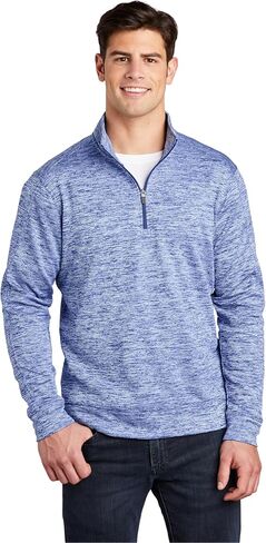 SPORT-TEK Unisex PosiCharge Electric Heather Fleece Quarter Zip Pullover in Saudi Arabia