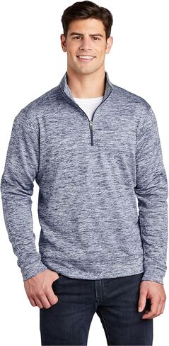 SPORT-TEK Unisex PosiCharge Electric Heather Fleece Quarter Zip Pullover in Saudi Arabia