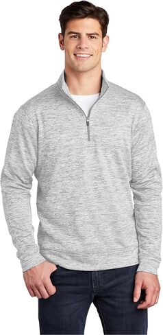 SPORT-TEK Unisex PosiCharge Electric Heather Fleece Quarter Zip Pullover in Saudi Arabia
