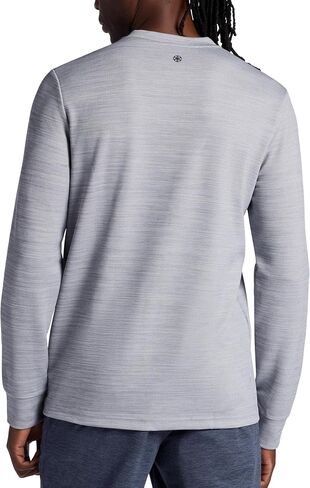 قميص Gaiam الرجالي المريح والرائع Henley، مقاس قياسي، خامة جاكار وافل صغيرة قابلة للتمدد متوسطة الوزن in Saudi Arabia