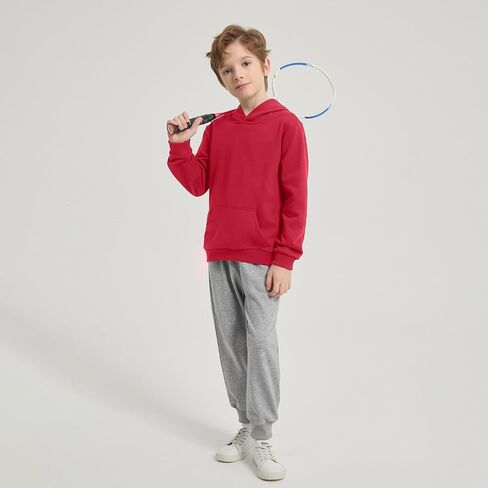 Phedrew 2-Pack Kids Cotton Hoodies الأطفال الصغار ملابس الخريف بلوفر مقنعين بلوزات متوسطة الوزن للبنين والبنات in Kuwait