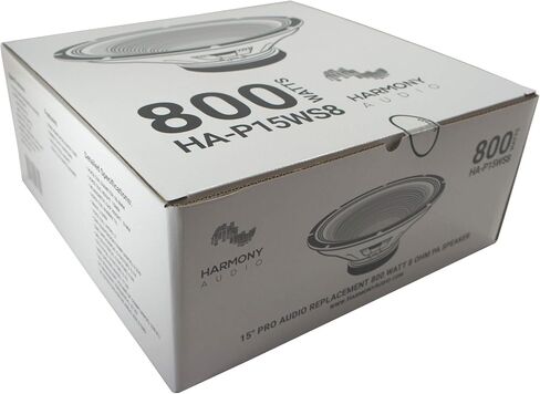 Harmony Audio 2X HA-P15WS8 بديل 15 بوصة Pro PA 800W Sub/Speaker 8 Ohm Woofer in Saudi Arabia