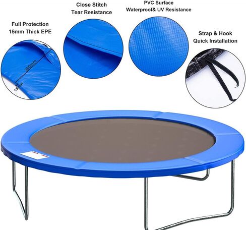 Trampoline Spring, Trampoline Accessories,Trampoline Cover Replacement Surround Pad Safety Guard Spring Padding Pads Tear-Resistant Edge Protection in Saudi Arabia