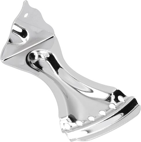 Guitar Bent Tailpiece, Metal Material Silver Color 6 String L Hole Design Tailpieces Bridge Accessories with Mounting Screw Highly Controllable for String Resonator Guitars 12 X in Kuwait