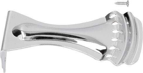 Guitar Bent Tailpiece, Metal Material Silver Color 6 String L Hole Design Tailpieces Bridge Accessories with Mounting Screw Highly Controllable for String Resonator Guitars 12 X in Kuwait