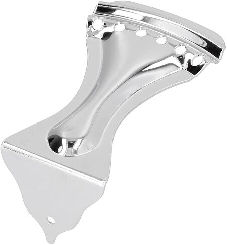 Guitar Bent Tailpiece, Metal Material Silver Color 6 String L Hole Design Tailpieces Bridge Accessories with Mounting Screw Highly Controllable for String Resonator Guitars 12 X in Kuwait