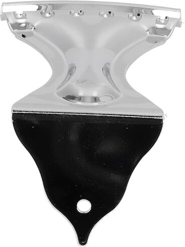 Guitar Bent Tailpiece, Metal Material Silver Color 6 String L Hole Design Tailpieces Bridge Accessories with Mounting Screw Highly Controllable for String Resonator Guitars 12 X in Kuwait