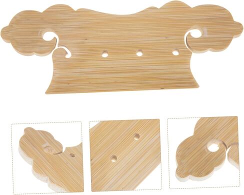 Kisangel Lute Bridge Tailpiece Pipa Replacement Part Handmade String Board Bamboo Craft in Saudi Arabia