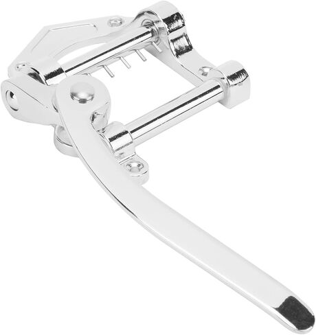 Guitar Vibrato Tailpiece, Bridge Tremolo Unit Metal Big Rocking Flat Top Body Bridges & Parts Rod for ES335 Electric GuitarBlack B Guitar (Silver) in Kuwait