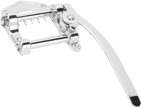 Guitar Vibrato Tailpiece, Bridge Tremolo Unit Metal Big Rocking Flat Top Body Bridges & Parts Rod for ES335 Electric GuitarBlack B Guitar (Silver) in Kuwait