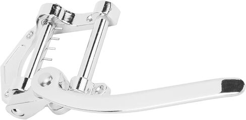 Guitar Vibrato Tailpiece, Bridge Tremolo Unit Metal Big Rocking Flat Top Body Bridges & Parts Rod for ES335 Electric GuitarBlack B Guitar (Silver) in Kuwait