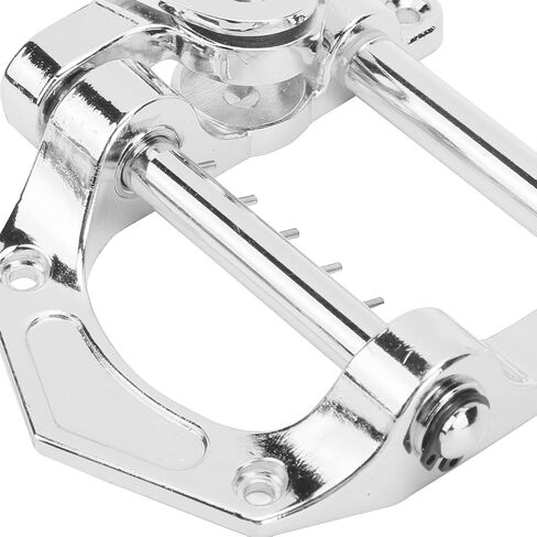 Guitar Vibrato Tailpiece, Bridge Tremolo Unit Metal Big Rocking Flat Top Body Bridges & Parts Rod for ES335 Electric GuitarBlack B Guitar (Silver) in Kuwait