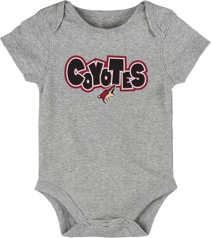 Outerstuff NHL Arizona Coyotes Infant 12-24m EVERYDAY FAN 3-Pack Creeper Set in Saudi Arabia