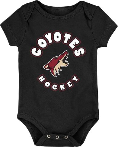 Outerstuff NHL Arizona Coyotes Infant 12-24m EVERYDAY FAN 3-Pack Creeper Set in Saudi Arabia