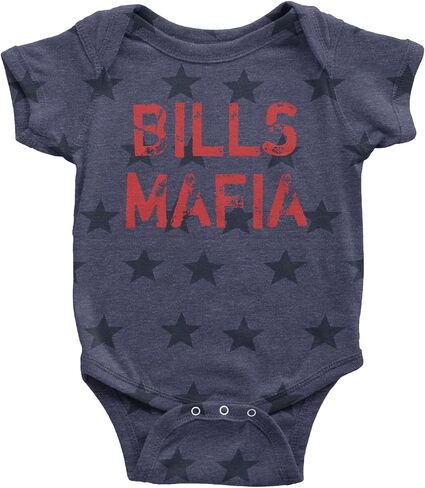 Distressed Bills Mafia Football Infant One-Piece Bodysuit, Soft Cotton in Saudi Arabia