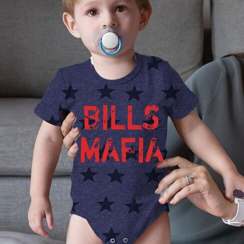 Distressed Bills Mafia Football Infant One-Piece Bodysuit, Soft Cotton in Saudi Arabia