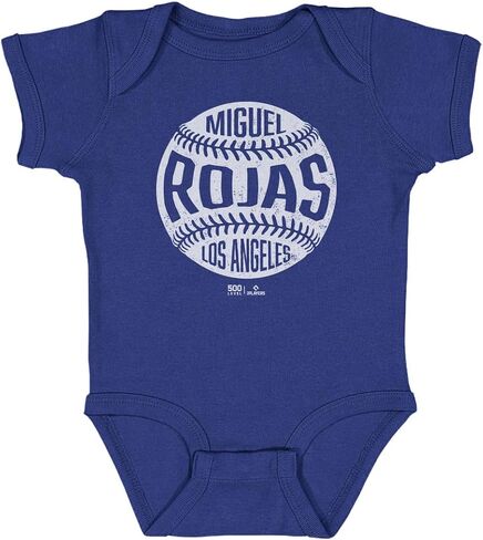 500 LEVEL Miguel Rojas Los Angeles Vintage Baseball One-Piece Infant Bodysuit in Saudi Arabia
