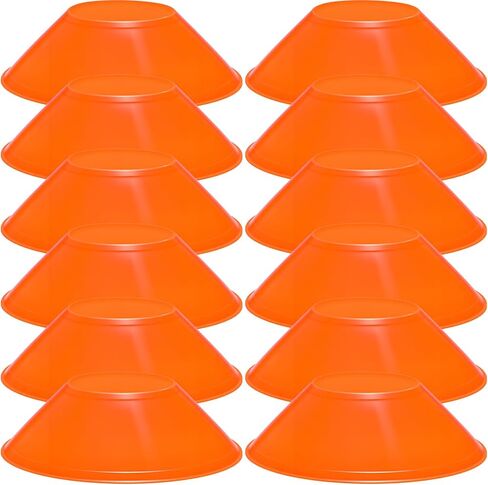 12 قطعة من مخاريط كرة القدم الصغيرة لأقراص خفة الحركة الرياضية لتدريب كرة القدم من أجل تدريبات خفة الحركة وكرة القدم الرياضية in Kuwait