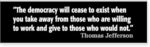 CafePress Thomas Jefferson Quote Sticker (Bumper) 10"x3" Rectangle Vinyl Bumper Sticker Car Decal in Saudi Arabia