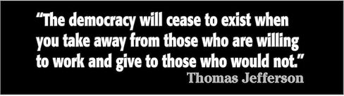 CafePress Thomas Jefferson Quote Sticker (Bumper) 10"x3" Rectangle Vinyl Bumper Sticker Car Decal in Saudi Arabia
