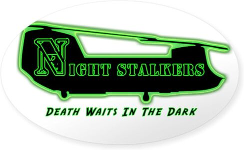 CafePress 160Th SOAR Nightstalker's Oval Sticker Oval Car Bumper Sticker in Saudi Arabia