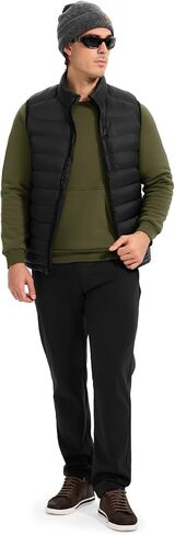 Rdruko Men's Sherpa Lined Sweatshirts Heavyweight Winter Fleece Pullover Crewneck Sweatshirts With Zip Kangaroo Pocket in Saudi Arabia