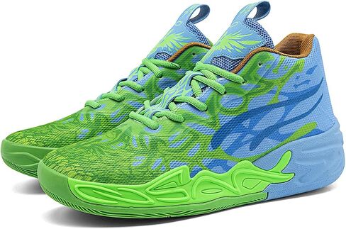 Exusiai Mens High Top Basketball Shoes Fashion Breathable Non Slip Outdoor Sneakers Comfortable Cushioning Athletic in Saudi Arabia