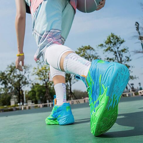 Exusiai Mens High Top Basketball Shoes Fashion Breathable Non Slip Outdoor Sneakers Comfortable Cushioning Athletic in Saudi Arabia