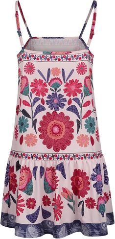 Summer Dresses for Women Sleeveless Casual Sundresses Loose Beach Cover Ups Trendy Dress in Saudi Arabia