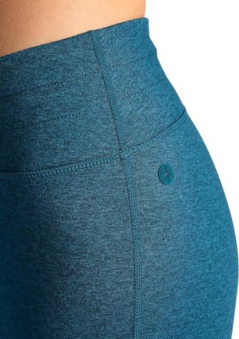 بنطال Gaiam النسائي Marled عالي الارتفاع، مقاس نحيف، درزة داخلية 31.5 بوصة، خامة مرقطة متوسطة الوزن قابلة للتمدد in Kuwait