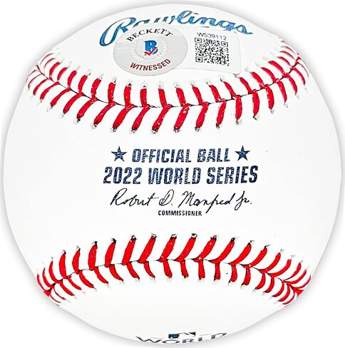 Bryan Abreu Autographed Official 2022 World Series M.L.B Baseball Astros Beckett BAS Witness Stock #215410 in Saudi Arabia