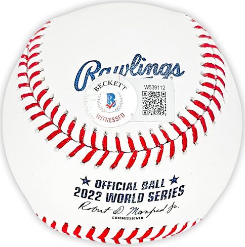 Bryan Abreu Autographed Official 2022 World Series M.L.B Baseball Astros Beckett BAS Witness Stock #215410 in Saudi Arabia