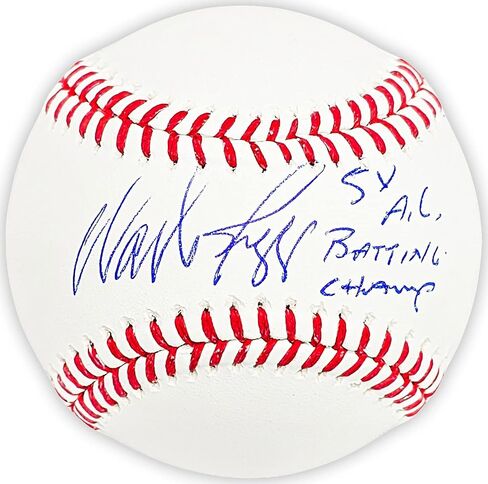 Wade Boggs Autographed Official Red Sox "5x AL Batting Champ" Beckett BAS Witness in Saudi Arabia