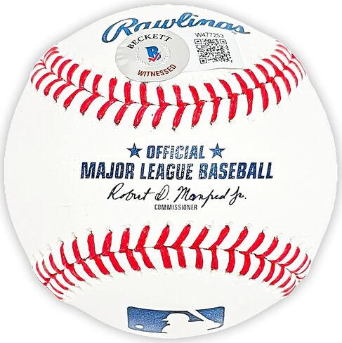 Wade Boggs Autographed Official Red Sox "5x AL Batting Champ" Beckett BAS Witness in Saudi Arabia