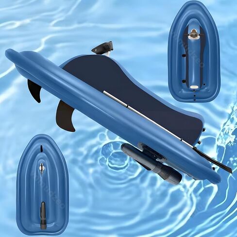 Summer Electric Inflatable Jet Ski,w/500W 700W Underwater Thruster,35-180 min Runtime,1800-2700 RPM Brushless Motor,331 lb Max Load Motorboat in Saudi Arabia