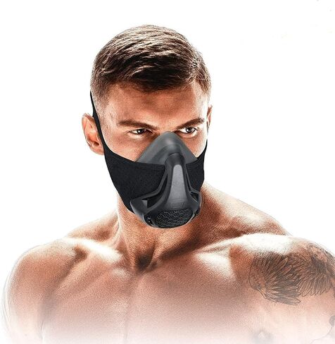 High Altitude Mask, Training Workout Mask Men to Improve Lung Capacity, 24 Level Breathing Resistance Fitness Mask to Upgrade Endurance, for All Sport: Running, Cardio, Cycling, Gym in Saudi Arabia
