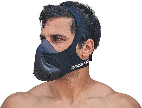 High Altitude Mask, Training Workout Mask Men to Improve Lung Capacity, 24 Level Breathing Resistance Fitness Mask to Upgrade Endurance, for All Sport: Running, Cardio, Cycling, Gym in Saudi Arabia